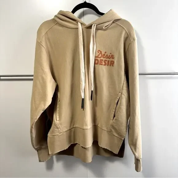 NWT Sandrine RosexFree People Collab Size XS Desir Hoodie Tan Cozy Hip Hop Trend - Picture 2 of 15